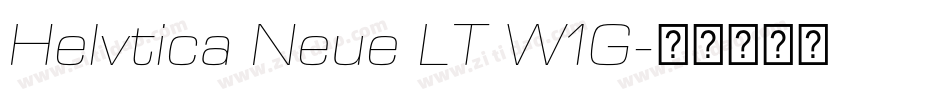 Helvtica Neue LT W1G字体转换